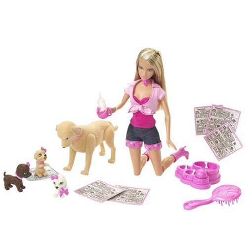 Mattel M4215 Barbie - Barbie Perro Taffy y bebé