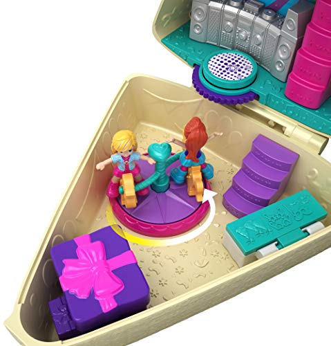 Mattel Torta Della Festa Polly Pocket-Cofre Tarta de Cumple, muñeca con Accesorios, Juguete +4 años, Multicolor GFM49