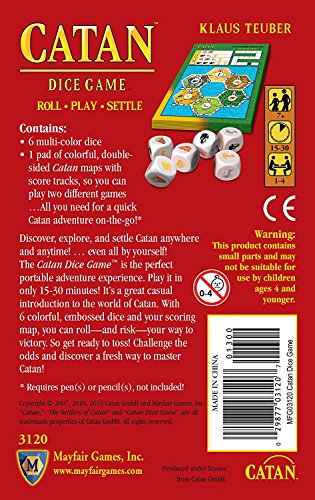 Mayfair Games MFG03120 Catan Dice Clamshell Edition - Juego de Mesa