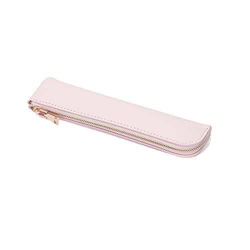 Mayoaoa Funda de Cuero de PU para Exquisito Bolsillo para Pequeño Bolsillo para 7.8''x1.8 '' Estuche para con Cremallera Regalo para Mujeres de Negocios Hombres de