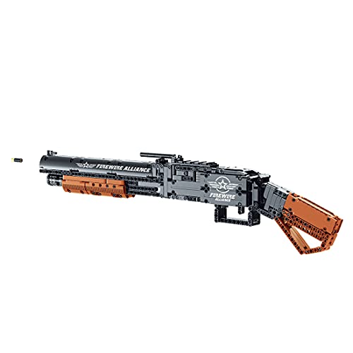 MBKE Technic Gun Building Blocks, 791pcs M1897 Winchester Blaster Modelo con dardos de espuma, Swat Militar Armas Modelo Modelo de Construcción Compatible con Lego Technic