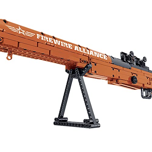 MBKE Technic - Juego de bloques de construcción para rifle de francotirador, 715 piezas de rifle de francotirador de 98 K con dardos, modelo de armas militares Swat compatible con Lego Technic