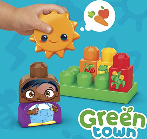 Mega Bloks Green Town Cultiva y Protege la Granja - Juguete de Construcción - 52 Bloques - Regalo para Niños de 1+ Año