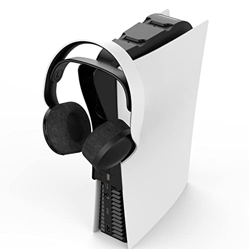 MERIGLARE Estación de refrigeración PS5 con Cargador de Controlador Dual para Colgador de Auriculares para Consola PS5