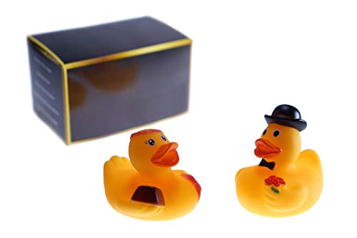 MiaMio - Patos de goma / Juego de patitos para baño en caja para regalo