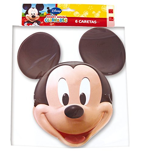 Mickey Mouse 014000389 - Pack de 6 caretas