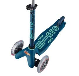 Micro® Mini Deluxe, Original Design, Patinete 3 Ruedas, 2-5 Años, Peso 1,95kg, Carga Máx: 50kg, Altura 48-68cm, Rodamientos ABEC 9, Plataforma Antideslizante. (Azul Hielo, Talla Única)