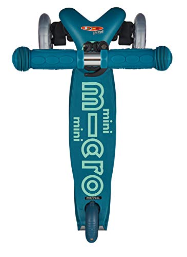 Micro® Mini Deluxe, Original Design, Patinete 3 Ruedas, 2-5 Años, Peso 1,95kg, Carga Máx: 50kg, Altura 48-68cm, Rodamientos ABEC 9, Plataforma Antideslizante. (Azul Hielo, Talla Única)