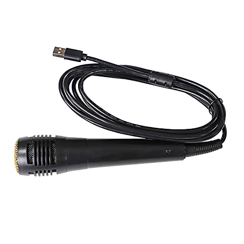 Micrófono Dinámico con Cable para Gaming, Micrófono con Cable Compatible para PS4/PS5, Micrófono Dinámico Universal para Cantar, con Adaptador De Interfaz para KTV Interior