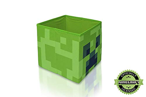 Minecraft Creeper Storage Cube Organizer Storage Cube | 10-Inch Bin