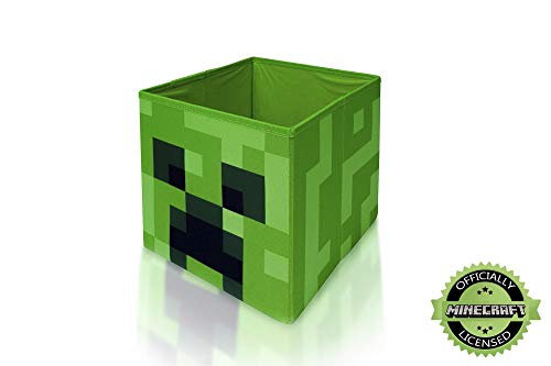 Minecraft Creeper Storage Cube Organizer Storage Cube | 10-Inch Bin