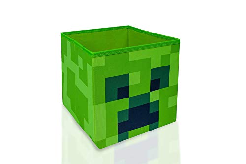 Minecraft Creeper Storage Cube Organizer Storage Cube | 10-Inch Bin