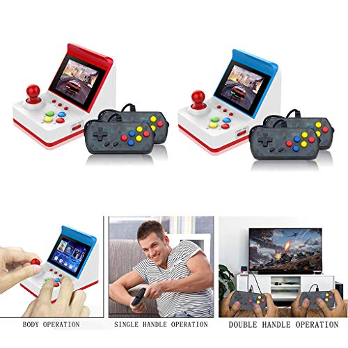 Mini consola portátil retro de juego portátil de 3 pulgadas, 8 bits, 360 vídeo, juegos clásicos, familias, mini pantalla, consola, visualización de regalo