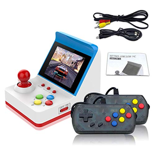 Mini consola portátil retro de juego portátil de 3 pulgadas, 8 bits, 360 vídeo, juegos clásicos, familias, mini pantalla, consola, visualización de regalo