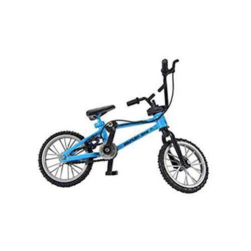 Mini Dedo Toys Finger Bike Funcional Nini Mountain Sport Bike Miniatura Metal Toys Juego Para Niños Boys Blue 1pc