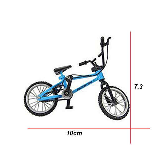 Mini Dedo Toys Finger Bike Funcional Nini Mountain Sport Bike Miniatura Metal Toys Juego Para Niños Boys Blue 1pc