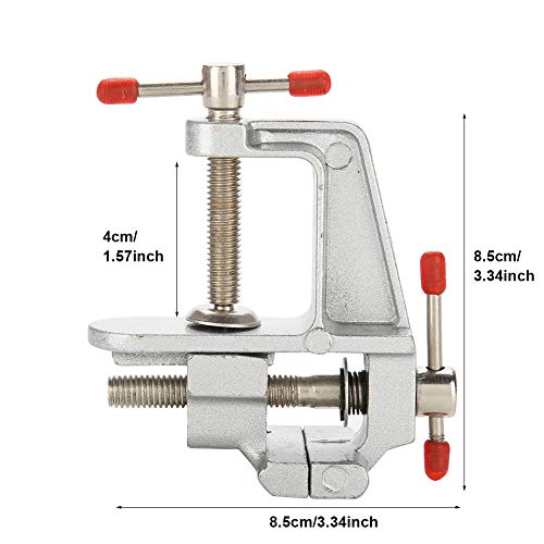 Mini tornillo de banco de banco, peso ligero, tornillo de banco ajustable, mini tornillo de banco para banco de trabajo, trabajo de garaje, trabajo de madera, taller de artesanía