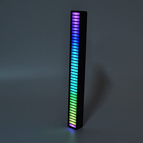 minifinker Barra Ligera del RGB, Luz Colorida de Moda del Ritmo de la Luz del Ritmo 40LED para los Festivales de Música de Las Fiestas(Cáscara Negra)