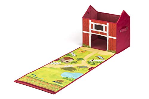 Miniland- Farm Box: Baúl de almacenaje en Forma de Granja Convertible (97097)