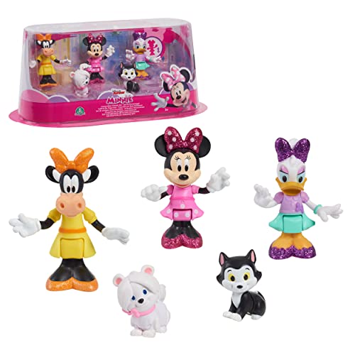 Minnie Mcn19 - Juego de 5 Figuras de 7,5 cm con 5 Personajes coleccionables, Juguete para niños a Partir de 3 años