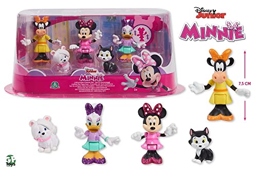 Minnie Mcn19 - Juego de 5 Figuras de 7,5 cm con 5 Personajes coleccionables, Juguete para niños a Partir de 3 años