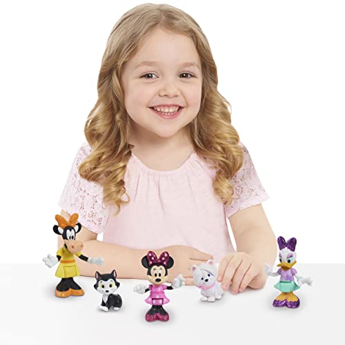 Minnie Mcn19 - Juego de 5 Figuras de 7,5 cm con 5 Personajes coleccionables, Juguete para niños a Partir de 3 años