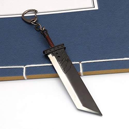 MINTUAN Llavero Llavero Final Fantasy 7 Remastered Destruction Sword Claude Zach Destroyer Sword Keychain