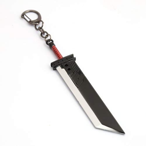 MINTUAN Llavero Llavero Final Fantasy 7 Remastered Destruction Sword Claude Zach Destroyer Sword Keychain