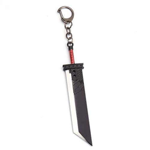 MINTUAN Llavero Llavero Final Fantasy 7 Remastered Destruction Sword Claude Zach Destroyer Sword Keychain