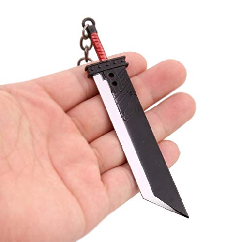 MINTUAN Llavero Llavero Final Fantasy 7 Remastered Destruction Sword Claude Zach Destroyer Sword Keychain