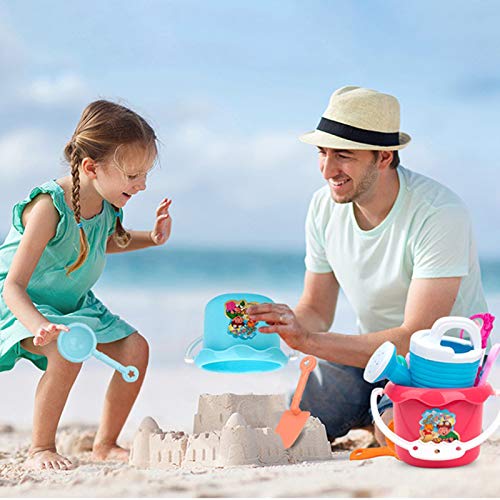 Mintuse World Children'S Toy Castle Bucket Pala Herramienta de juguete Temporada Playa Juguetes de agua Juguetes para niños Educación temprana Juguetes de playa (Multicolor)