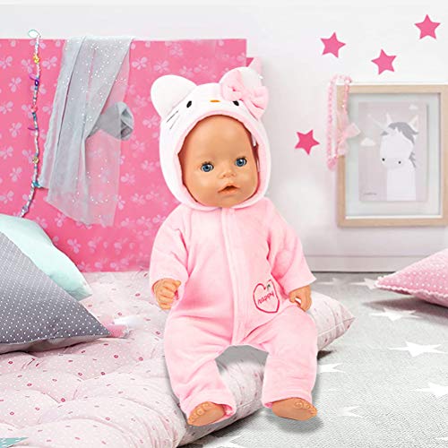 Miotlsy Bebé Ropa de la muñeca Disfraz de Bebe Baby Born Onesie Pelele de muñeca Ropa de Bebe para Muñecas de Bebé en Tamaño18 (Rosado/Azul)