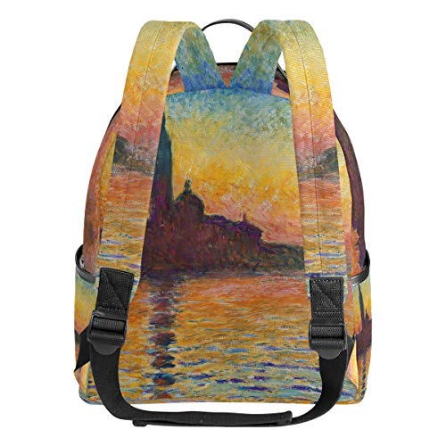 Mochila Ahomy para niñas, San Giorgio Maggiore at Dusk River Rucksack School Book Bags Casual Daypacks para Viajes y Deportes