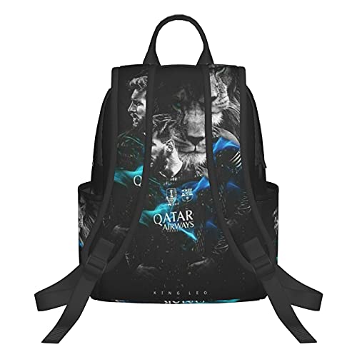 Mochila escolar para niños/niñas y adolescentes, para estudiantes con impresión 3D de Li_Onel Poster Me_Ssi de moda senderismo portátil mochila