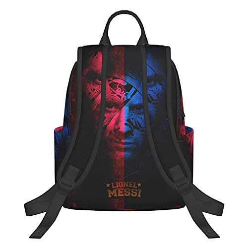 Mochila escolar para niños/niñas y adolescentes, para estudiantes con impresión 3D de Li_Onel Poster Me_Ssi de moda senderismo portátil mochila