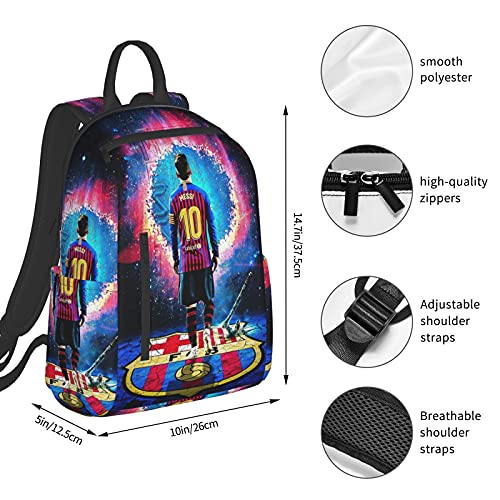 Mochila escolar para niños/niñas y adolescentes, para estudiantes con impresión 3D de Li_Onel Poster Me_Ssi de moda senderismo portátil mochila