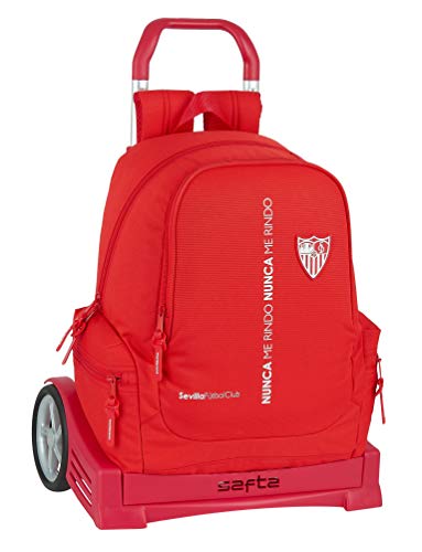 Mochila Safta 662 Espalda Ergonómica con Carro Safta Evolution de Sevilla FC Corporativa, 320x170x430mm