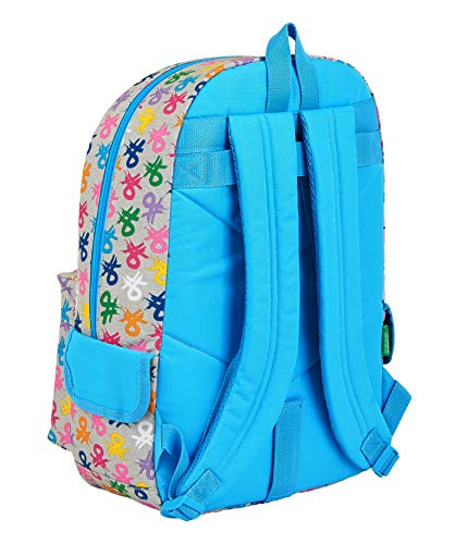 Mochila Safta Escolar de Benetton, 300x140x460mm