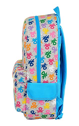 Mochila Safta Escolar de Benetton, 300x140x460mm