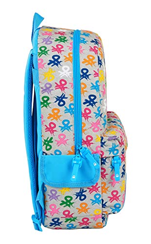 Mochila Safta Escolar de Benetton, 300x140x460mm