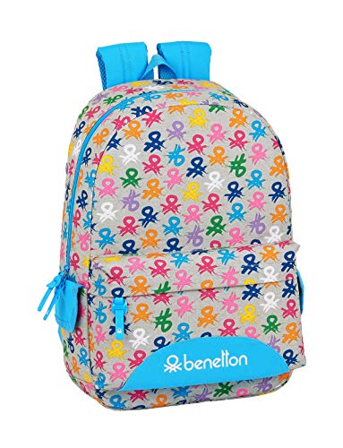 Mochila Safta Escolar de Benetton, 300x140x460mm