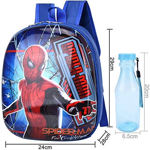 Mochila Spiderman - Miotlsy Mochila Infantil Bolsa Impermeable 3D Mochila para Niños, Mochila para niños de Dibujos Animados Impermeable y Ajustable Adecuado para Niños y Niñas de 2 a 6 Años