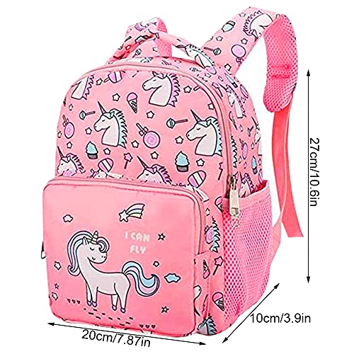 Mochila Unicornio Niños Impermeable Mochila Escolar Para Adolescente PequeñAs Mochilas Infantil Bolso Para Chicas Para La Escuela, Rosa Mochila Para NiñOs PequeñOs Viajes,Mochila De Guardería