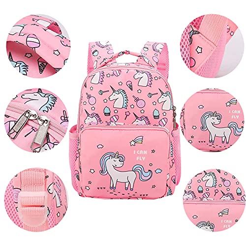 Mochila Unicornio Niños Impermeable Mochila Escolar Para Adolescente PequeñAs Mochilas Infantil Bolso Para Chicas Para La Escuela, Rosa Mochila Para NiñOs PequeñOs Viajes,Mochila De Guardería