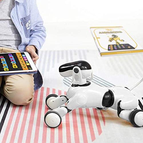 Modelo de robot, Juego inteligente de juguetes de perros con máquina táctil inteligente eléctrica de robot inteligente de baile multifunción con luz y altavoz bluetooth para niños