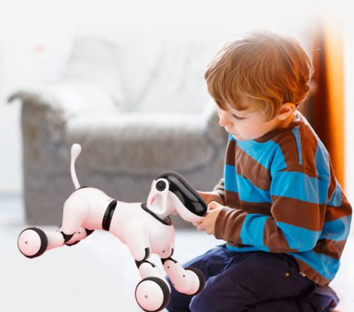 Modelo de robot, Juego inteligente de juguetes de perros con máquina táctil inteligente eléctrica de robot inteligente de baile multifunción con luz y altavoz bluetooth para niños