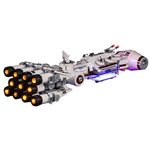 MOEGEN Juego de iluminación LED para Lego Star Wars Tantive IV de Lego, compatible con modelo de construcción Lego 75244 (no incluido el modelo Lego)