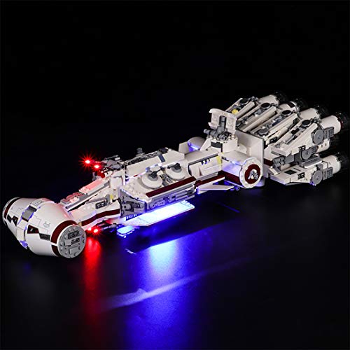 MOEGEN Juego de iluminación LED para Lego Star Wars Tantive IV de Lego, compatible con modelo de construcción Lego 75244 (no incluido el modelo Lego)