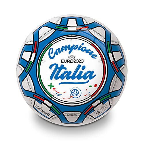 Mondo- UEFA Euro 2020 Italia Campione Toys-Balón de fútbol Campeo PVC para niña/niño rojo-26066, Color Azul/Negro/Blanco/Verde/Rojo (1)