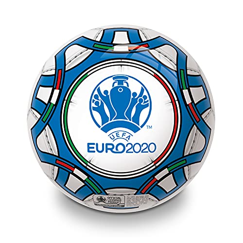 Mondo- UEFA Euro 2020 Italia Campione Toys-Balón de fútbol Campeo PVC para niña/niño rojo-26066, Color Azul/Negro/Blanco/Verde/Rojo (1)